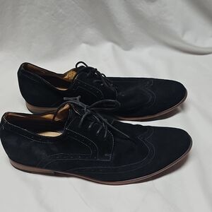 Aldo Men's Black Suede Dress Shoes